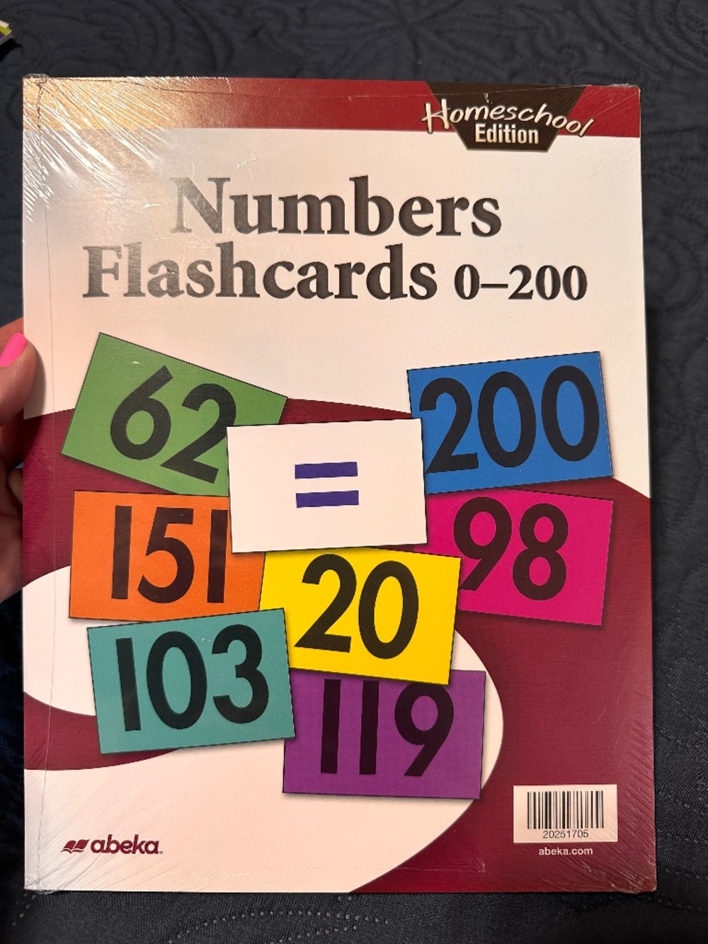 Abeka Numbers Flashcards 0-200